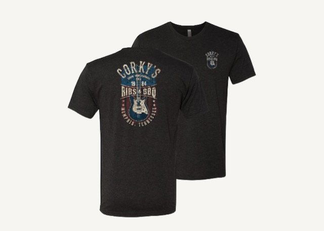 Picture of Memphis Guitar Vintage Black T-Shirt